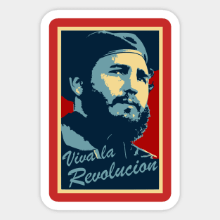 fidel castro poster Sticker